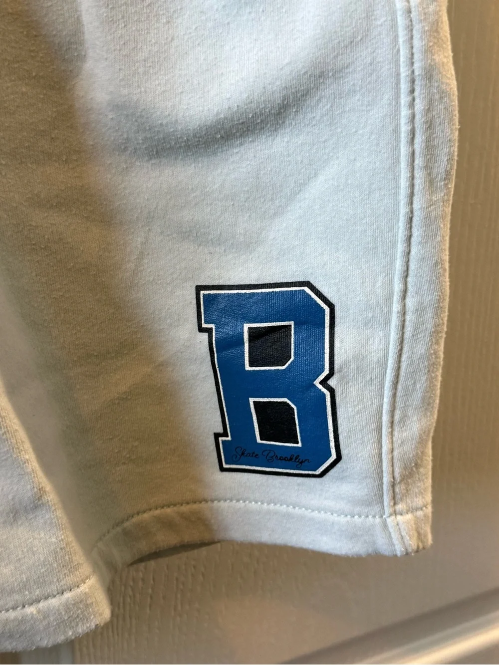 Old Navy Light Blue Kids' Shorts with Blue 'B' Patch